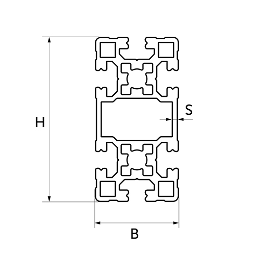 Конструкционный профиль 80x40x2